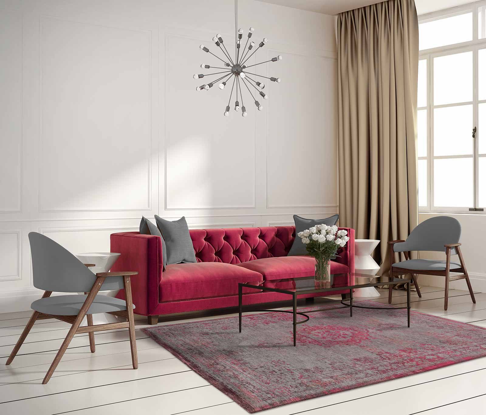 vloerkleed Louis De Poortere LX8261 Fading World Medaillon Pink Flash interior 2