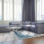 vloerkleed Louis De Poortere LX8421 Mad Men Griff Bronx Azurite interior