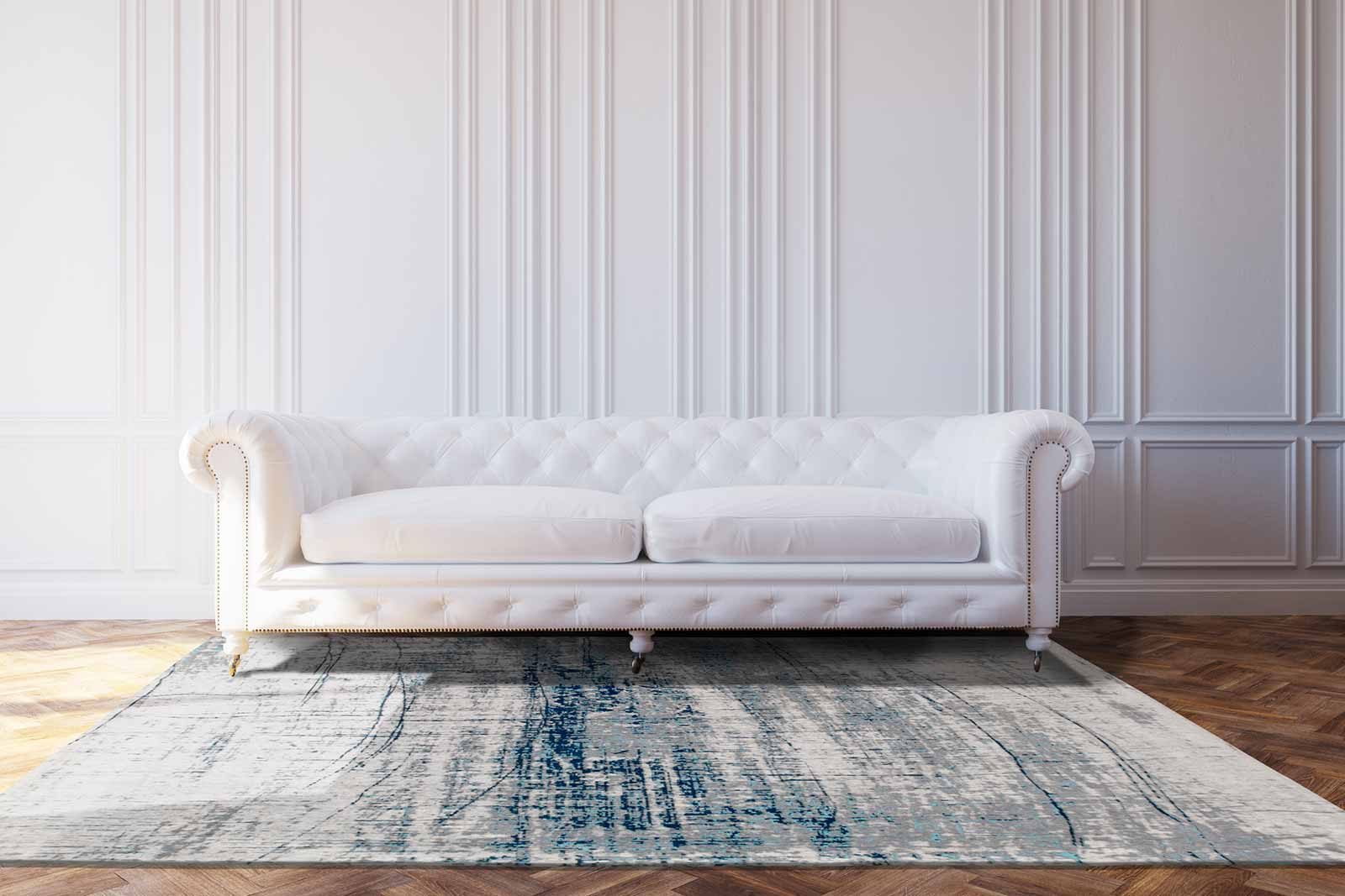 vloerkleed Louis De Poortere LX8421 Mad Men Griff Bronx Azurite interior 2