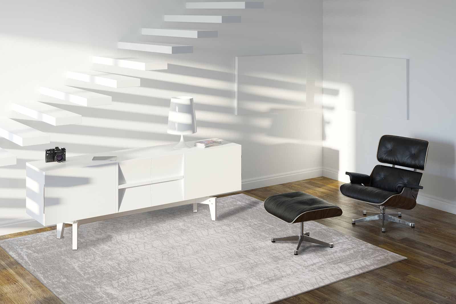 vloerkleed Louis De Poortere LX8929 Mad Men Jacobs Ladder White Plains interior