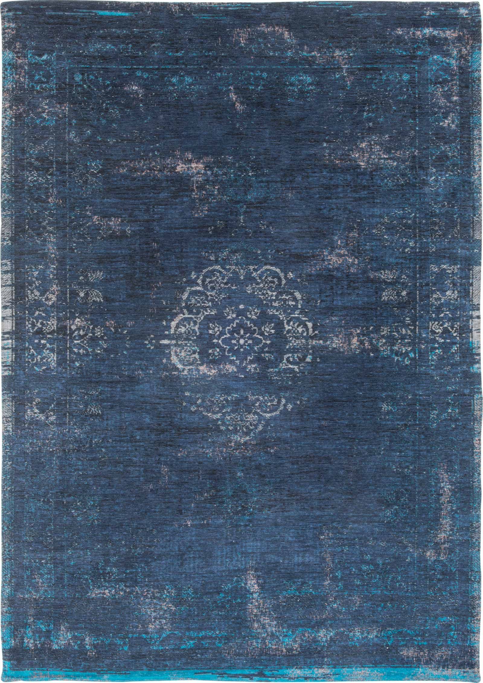 vloerkleed Louis De Poortere LX8254 Fading World Medaillon Blue Night