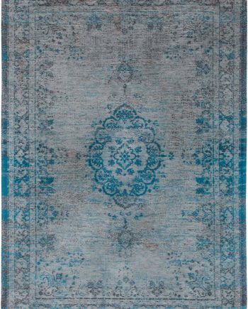 vloerkleed Louis De Poortere LX8255 Fading World Medaillon Grey Turquoise