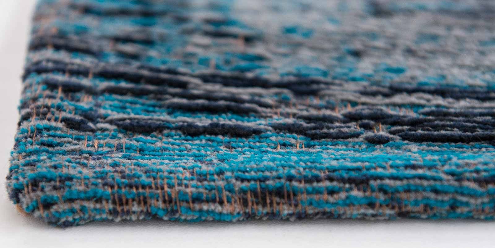 vloerkleed Louis De Poortere LX8255 Fading World Medaillon Grey Turquoise side