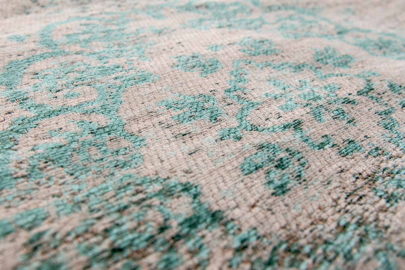 vloerkleed Louis De Poortere LX8259 Fading World Medaillon Jade Oyster zoom