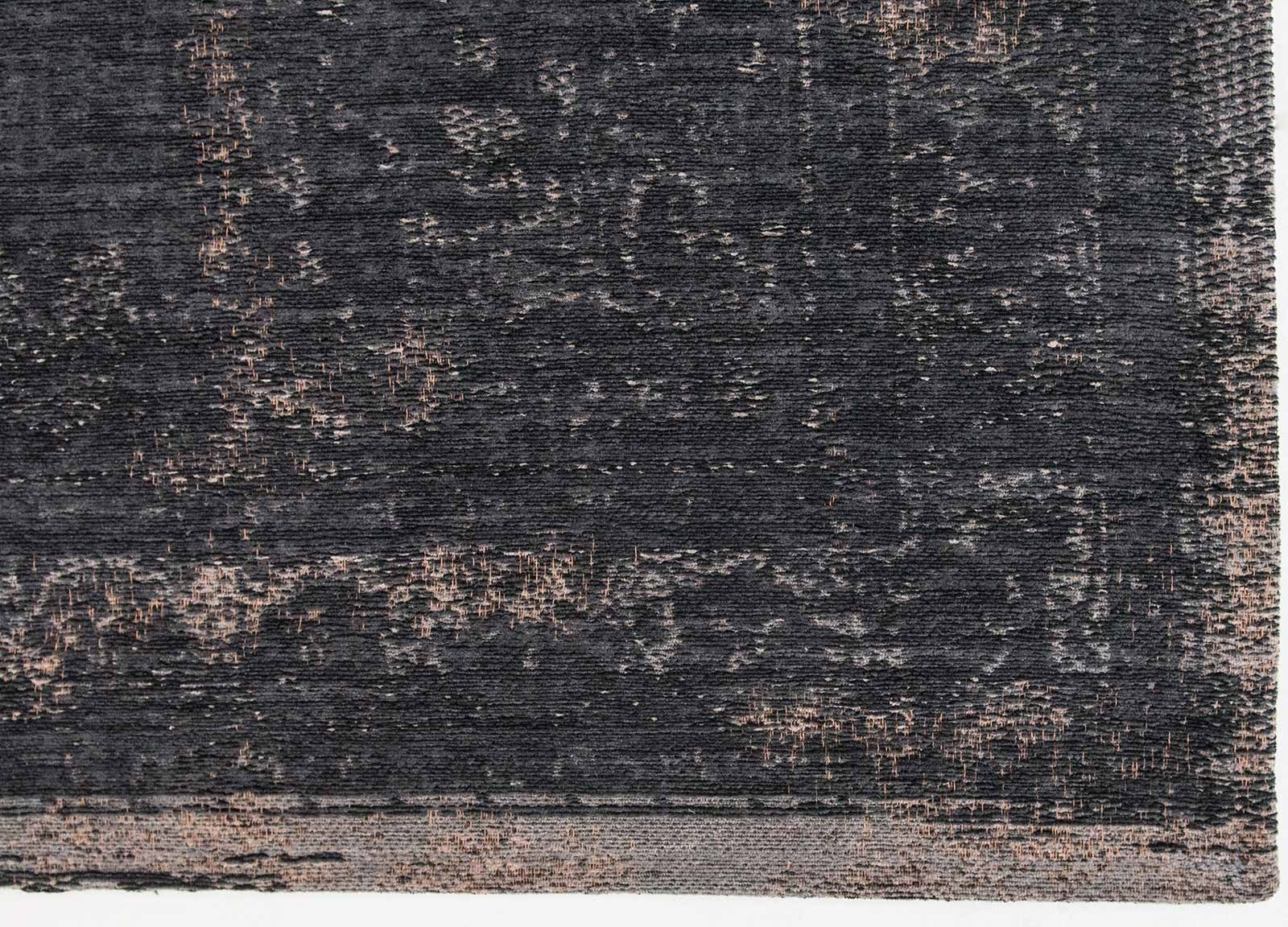 vloerkleed Louis De Poortere LX8263 Fading World Medaillon Mineral Black corner