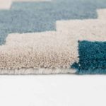 Louis De Poortere vloerkleed Romo LX 2003 Scala Teal side