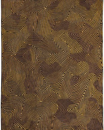 Louis De Poortere vloerkleed LX 9227 Meditation Coral Black Gold