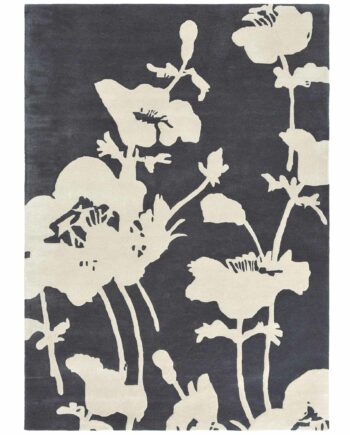 Florence Broadhurst Floral 300 Charcoal 039604