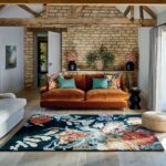 Sanderson Stapleton Park Navy Burnt Orange 45318 interior 1