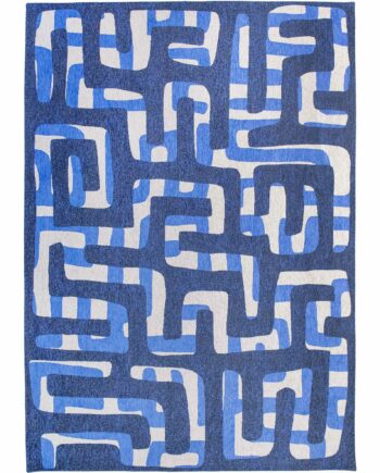Louis De Poortere vloerkleed Craft Kuba 9336 Ultramarine