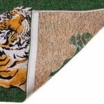 Louis De Poortere vloerkleed Pop 9388 Green On Fire back