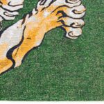 Louis De Poortere vloerkleed Pop 9388 Green On Fire corner
