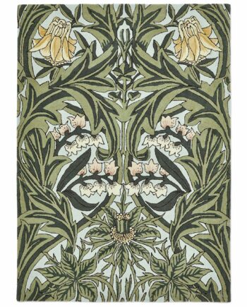 Morris Co Bluebell Leafy Arbour Green 127607 A