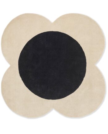 Orla Kiely Flower Spot Ecru Black 158409 A