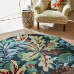 Sanderson Robins Wood Forest Green 146508 round interior 3