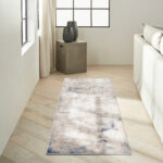 Calvin Klein vloerkleed Infinity CK022 IFN05 IVGBL IVORY GREY BLUE 2x8 099446078995 interior 1