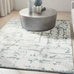 Calvin Klein vloerkleed Sculptural CK009 SCL01 TEAL 5X7 099446876966 interior 1