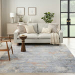 Nourison vloerkleed Abstract Hues ABH01 GRYBL GREY BLUE 5X8 099446906021 interior 3
