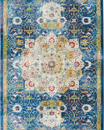 Nourison vloerkleed Ankara Global ANR03 BLUE 5x8 099446456595 main