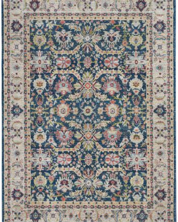 Nourison vloerkleed Ankara Global ANR13 NAVMT NAVY MULTI 5x8 099446498328 flat C