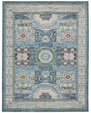 Nourison vloerkleed Ankara Global ANR17 IVLTB IVORY LIGHT BLUE 8x10 099446855909
