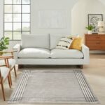 Nourison vloerkleed Desire DSR01 GRSIL GREY SILVER 5X7 099446128652 interior 1