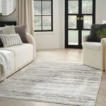 Nourison vloerkleed Glitz GLZ10 CRMGY CREAM GREY 5x7 099446904058 interior 1