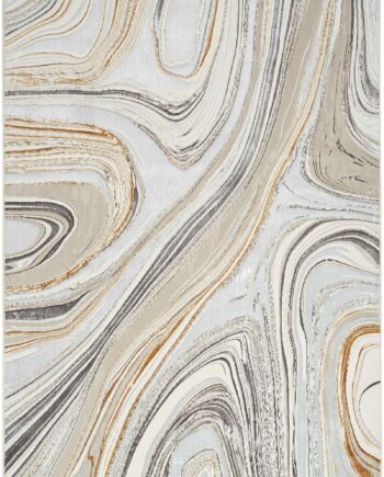 Nourison vloerkleed Glitz GLZ21 GRYGD GREY GOLD 5x7 099446951151