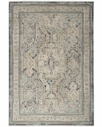 Nourison vloerkleed Lynx LNX01 IVCHA IVORY CHARCOAL 5x8 099446082619