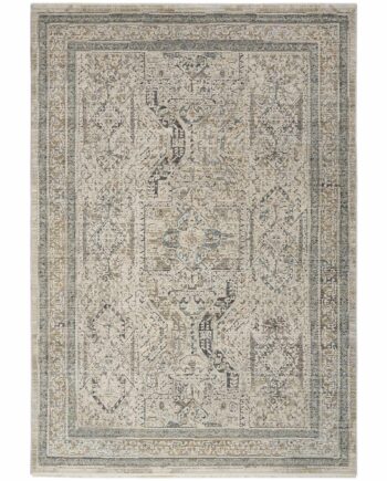 Nourison vloerkleed Lynx LNX01 IVGBL IVORY GREY BLUE 5x8 099446082169