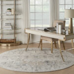 Nourison vloerkleed Lynx LNX02 IVTAU IVORY TAUPE 8xRND 099446083258 interior 3