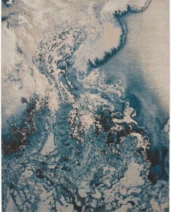 Nourison vloerkleed Maxell MAE08 IVTL IVORY TEAL 8x11 099446880239