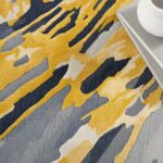 Nourison vloerkleed Prismatic PRS24 GRYGD GREY GOLD 8X10 099446889522 interior 2