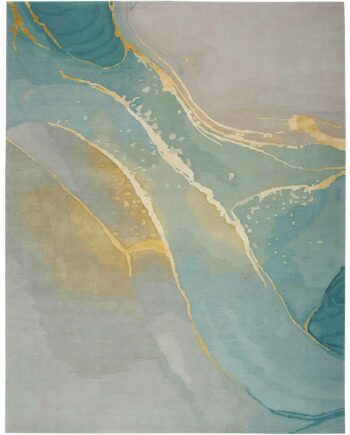 Nourison vloerkleed Prismatic PRS27 GRSFM GREY SEAFOAM 8x10 099446891938