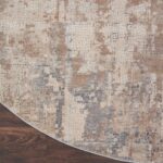 Nourison vloerkleed Rustic Textures RUS06 BGEGY BEIGE GREY 8XRND 099446835956 CR