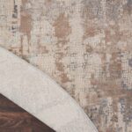 Nourison vloerkleed Rustic Textures RUS06 BGEGY BEIGE GREY 8XRND 099446835956 CRB