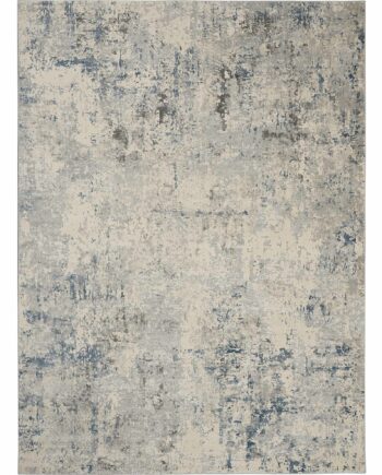 Nourison vloerkleed Rustic Textures RUS07 IVGRB IVORY GREY BLUE 8x11 099446496300