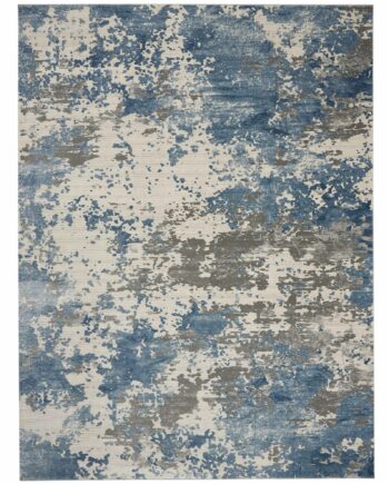 Nourison vloerkleed Rustic Textures RUS08 GRYBL GREY BLUE 8x11 099446496362