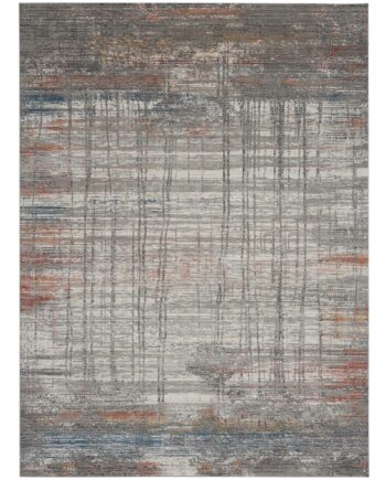 Nourison vloerkleed Rustic Textures RUS12 GRYMT GREY MULTICOLOR 8x11 099446799135