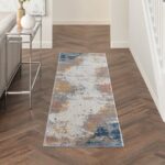 Nourison vloerkleed Rustic Textures RUS13 GRYBL GREY BLUE 2x8 099446799159 interior 1