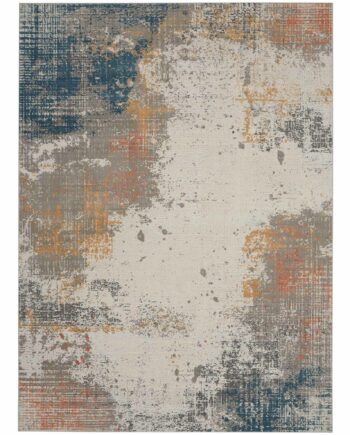 Nourison vloerkleed Rustic Textures RUS13 GRYBL GREY BLUE 8x11 099446799210