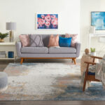 Nourison vloerkleed Rustic Textures RUS13 GRYBL GREY BLUE 8x11 099446799210 interior 3