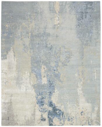 Nourison vloerkleed Silk Shadows SHA21 BLUSK BLUE SKY 8X10 099446020628