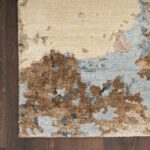 Nourison vloerkleed Silk Shadows SHA23 BGEBL BEIGE BLUE 8x10 099446929365 CR