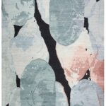 Nourison vloerkleed Silk Shadows SHA25 BLPNK BLUE PINK 8x10 099446929419