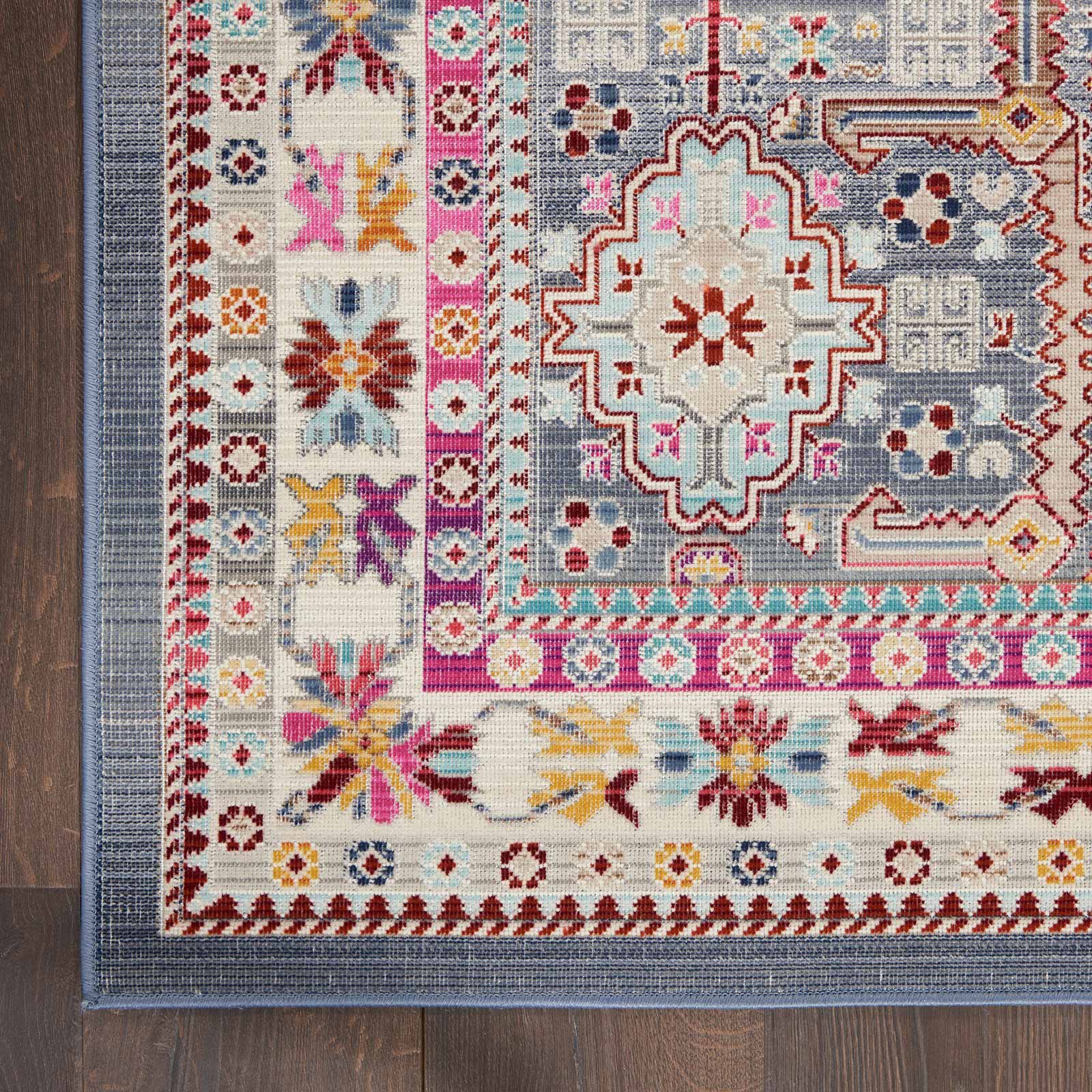 Nourison vloerkleed Vintage Kashan VKA05 GYMTC GREY MULTICOLOR 5X8 099446811837 CR