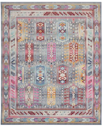 Nourison vloerkleed Vintage Kashan VKA06 GYMTC GREY MULTICOLOR 8x10 099446811998