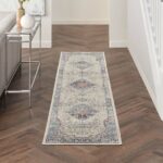 Nourison vloerkleed Vintage Kashan VKA07 IVBLU IVORY BLUE 2x8 099446812032 interior