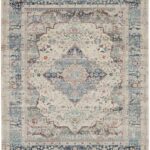 Nourison vloerkleed Vintage Kashan VKA07 IVBLU IVORY BLUE 8x10 099446812117