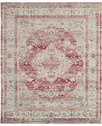 Nourison vloerkleed Vintage Kashan VKA07 REDIV RED IVORY 8x10 099446812254